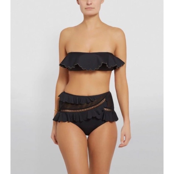 Zimmermann ruffle trim top and bottom swimsuit sz Au 1 - Picture 5 of 15